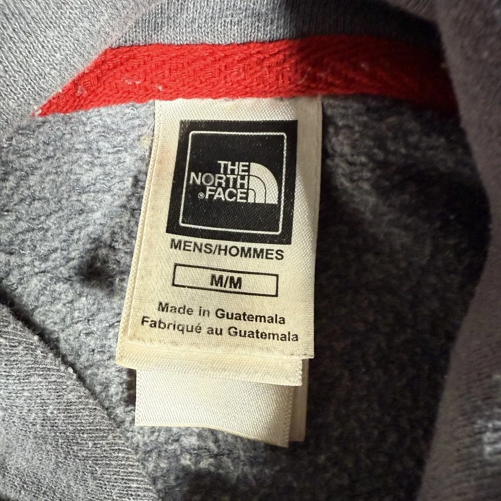 The North Face Sweatshirt Mens Medium Gray Pullover Hoodie‎ Casual Preppy Logo